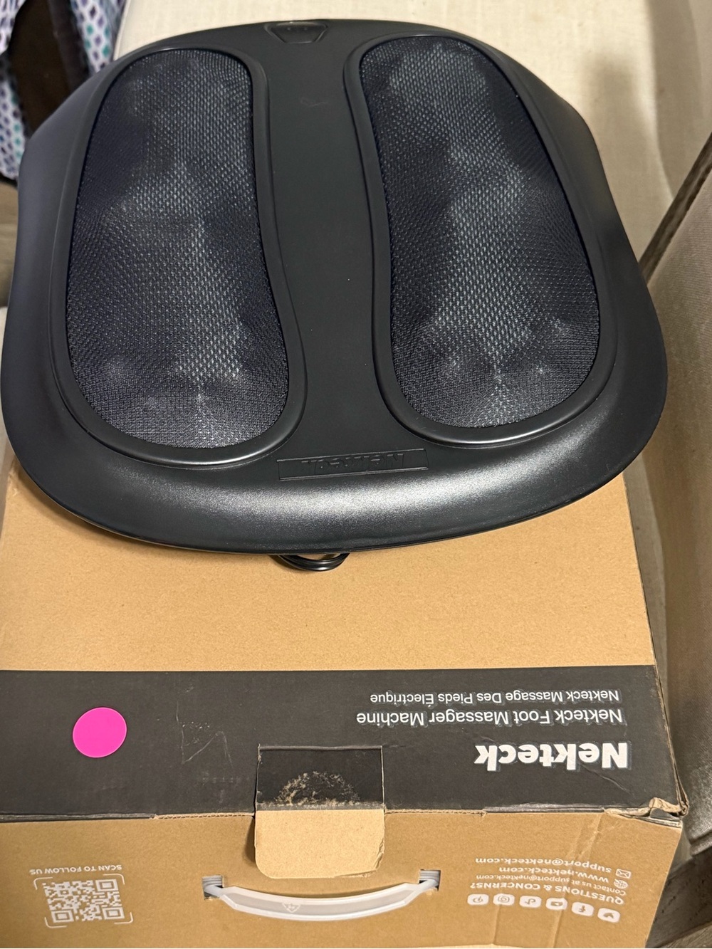 Black Foot Massager - Deep Kneading Relief
